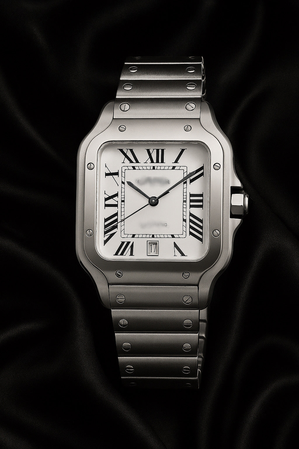 CARTIER ESTILO SANTOS 40 mm ESFERA BLANCA