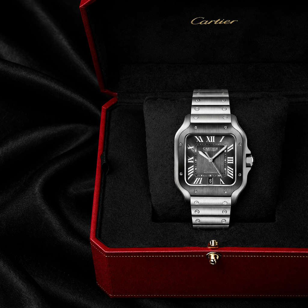 CARTIER SANTOS STYLE GREY 39.8MM