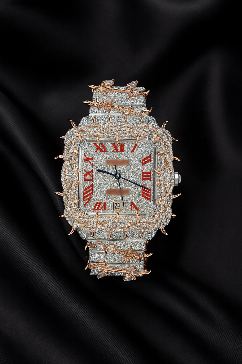 CARTIER CROWN STYLE FULL MOISSANITE