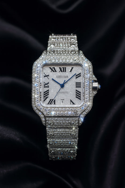MOISSANITA COMPLETA ESTILO CARTIER