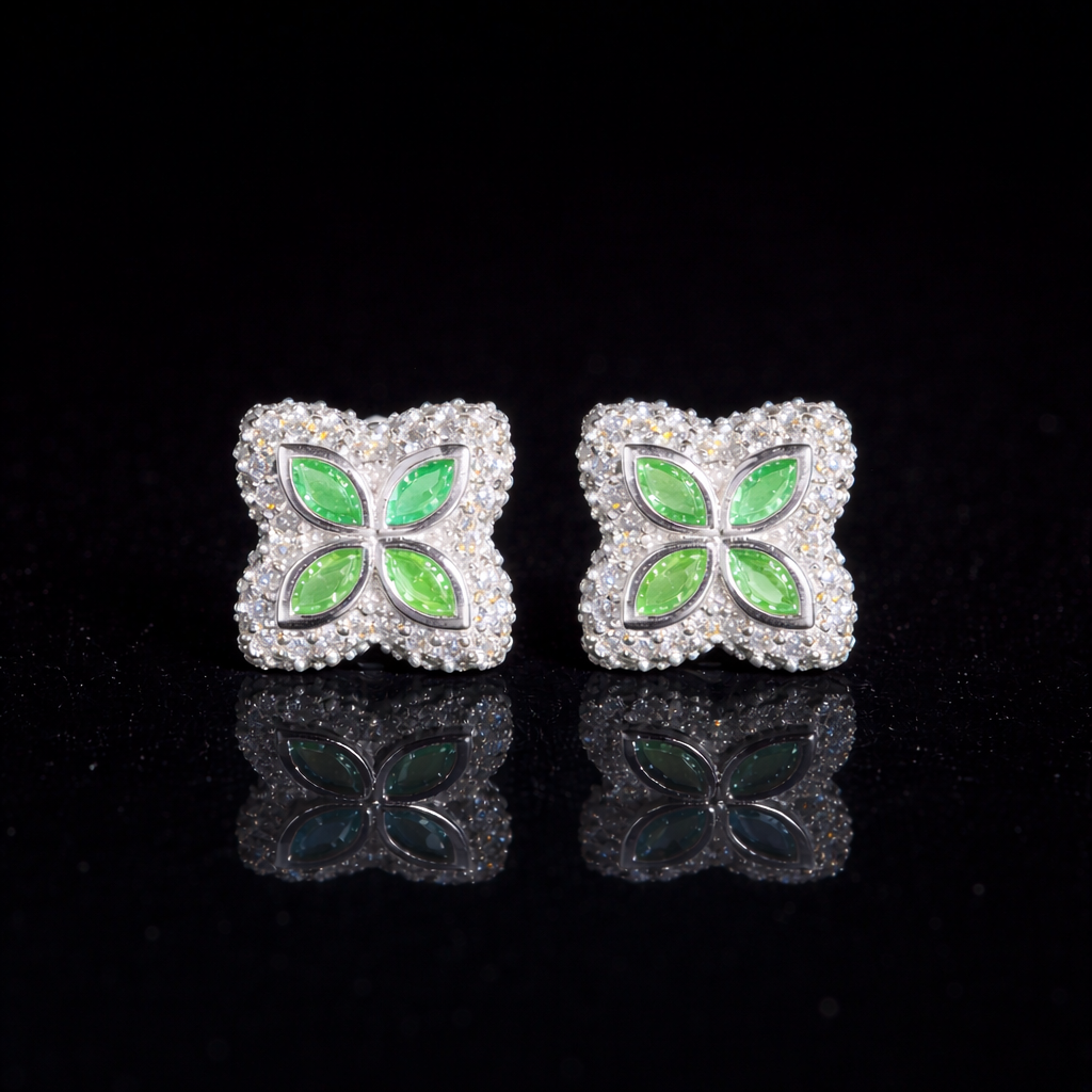 MULTI COLOR MOISSANITE EARINGS