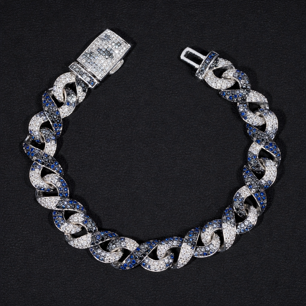 MIMETIC ROYAL BLUE ICED BRACELET
