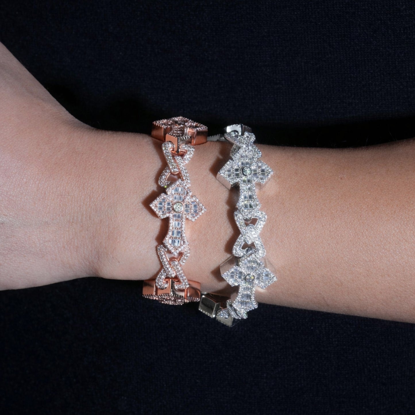 CROSS MOISSANITE BRACELET