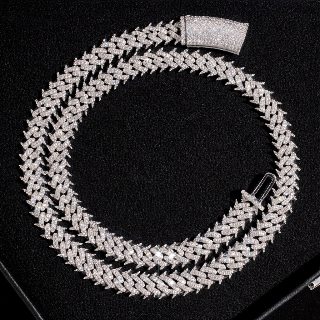 Prestige Fully Iced Prong Cuban Chain