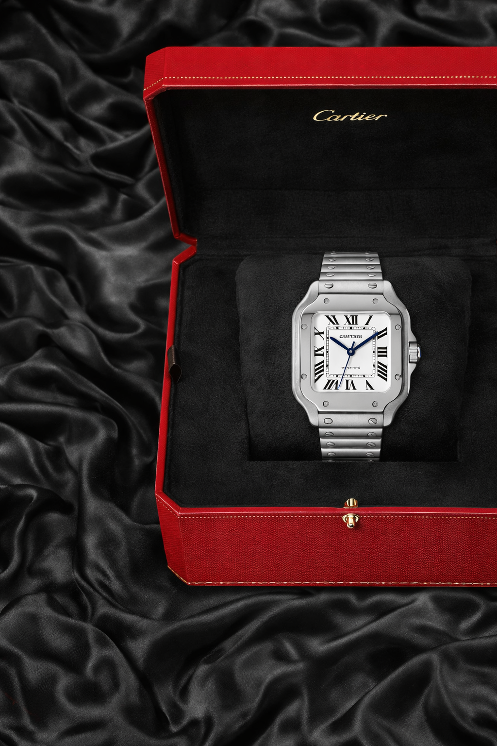 CARTIER SANTOS SILVER STYLE 35MM