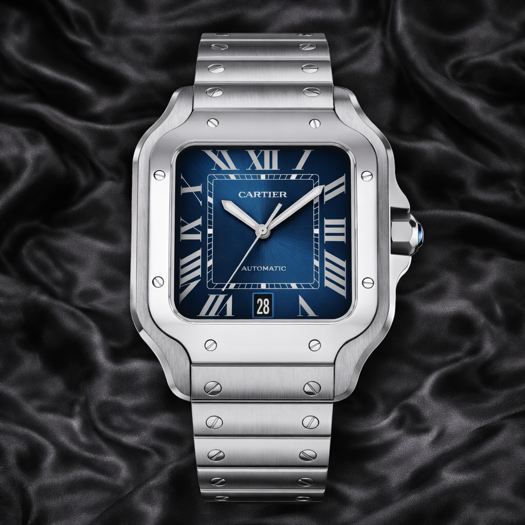 CARTIER SANTOS STYLE BLUE 39.8MM