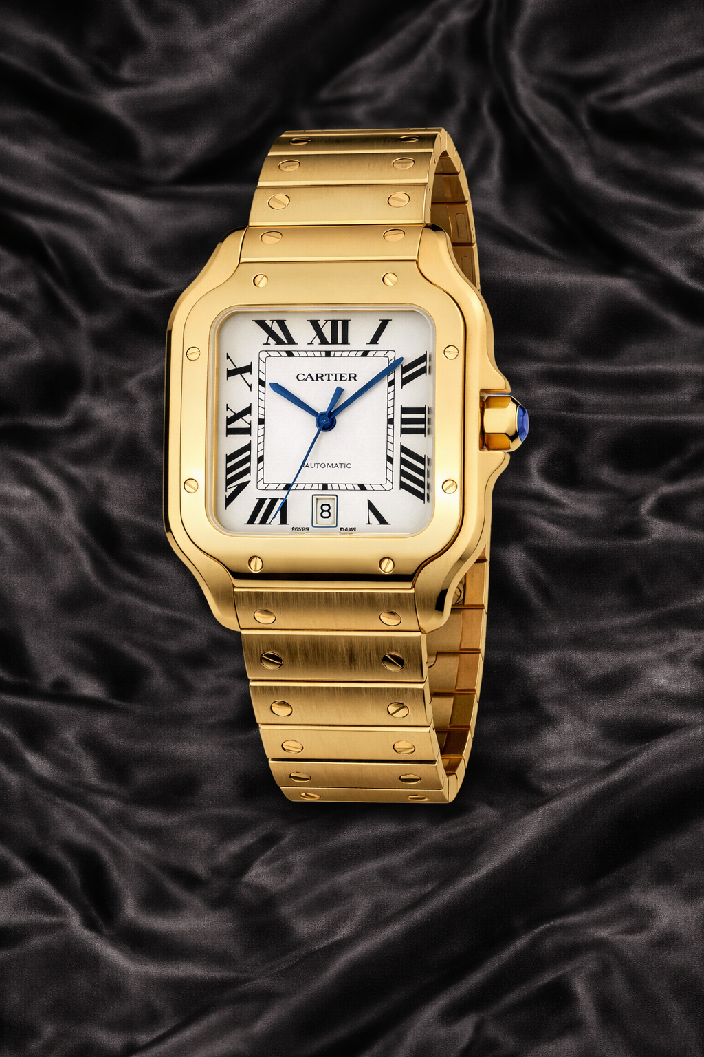 CARTIER SANTOS GOLD 39.8MM STYLE