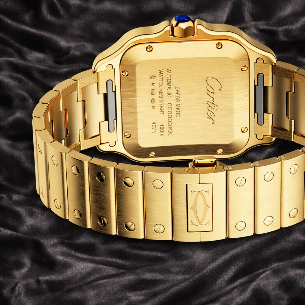 CARTIER SANTOS GOLD 39.8MM STYLE