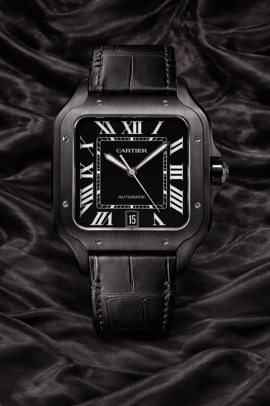 CARTIER SANTOS BLACK STYLE LARGE