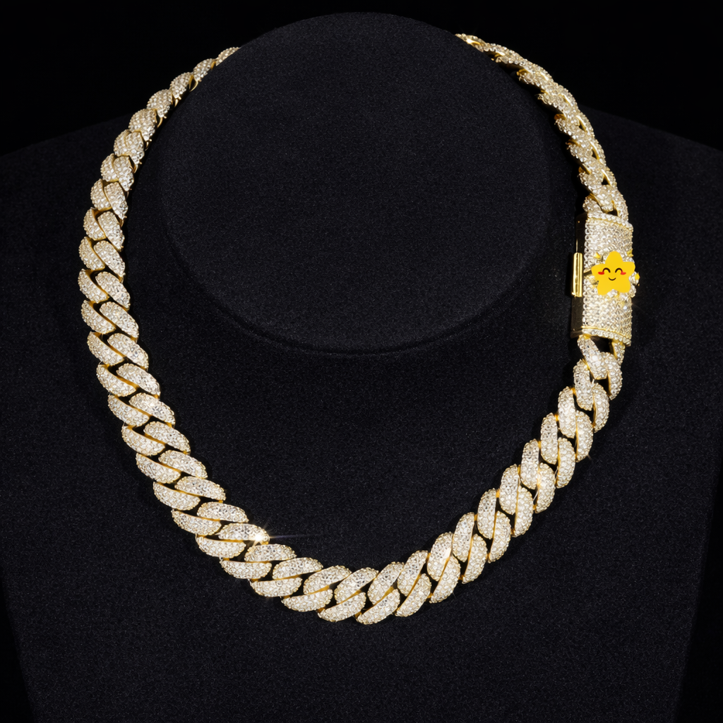 GOLD CUBAN 13mm
