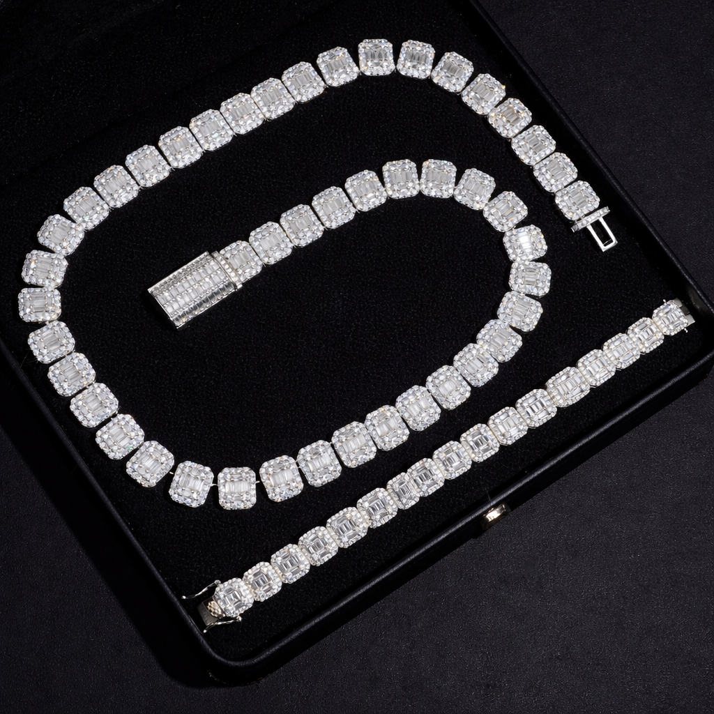 FINE JEWELRY MOISSANITE CHAIN 13mm