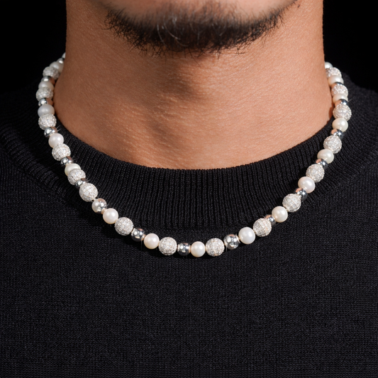 PEARL ROSARY CHAIN 8mm