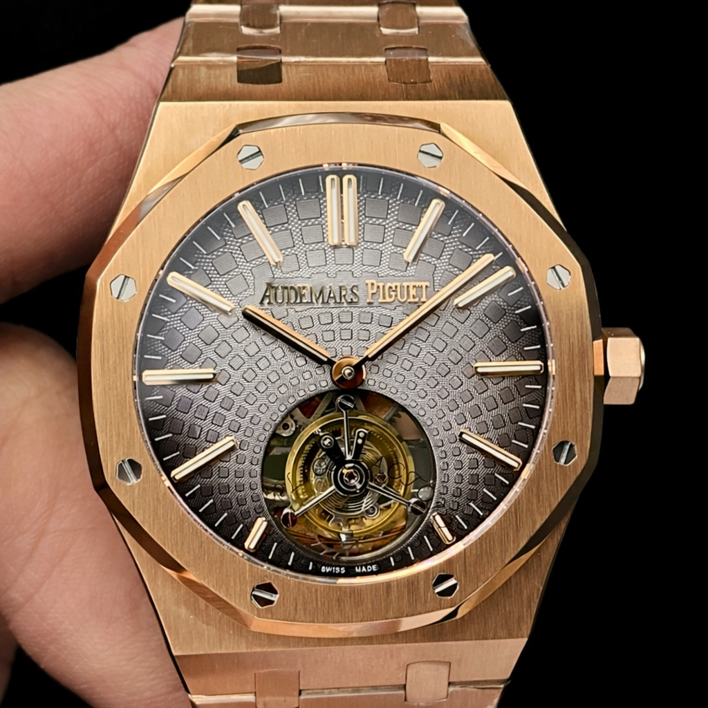 AUDEMARS PIGUET ROYAL OAK FLYING TOURBILLON GOLD GRAY