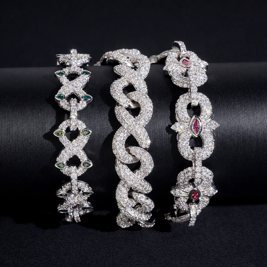 PRESTIGE BRAIDED ICED BRACELET