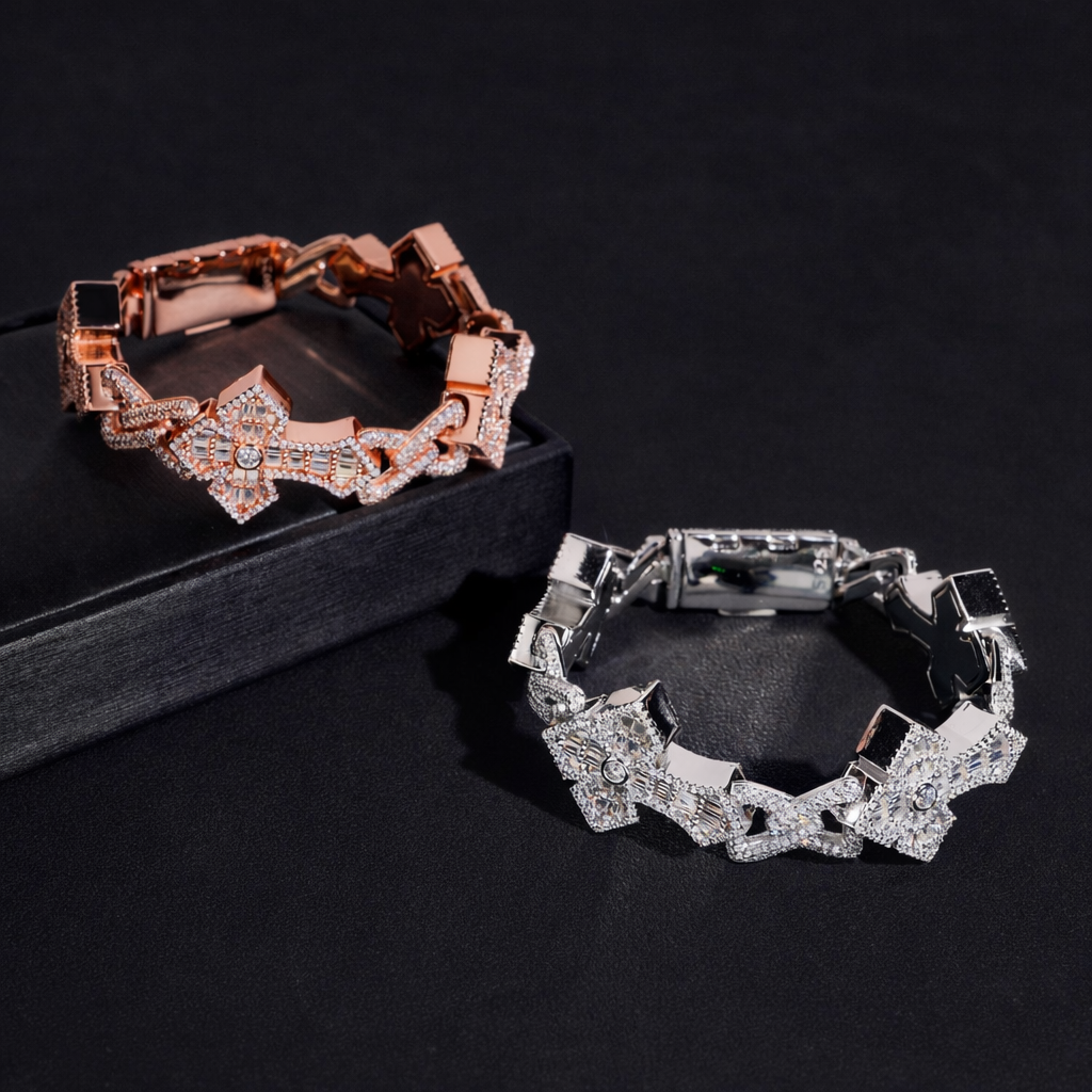 CROSS MOISSANITE BRACELET