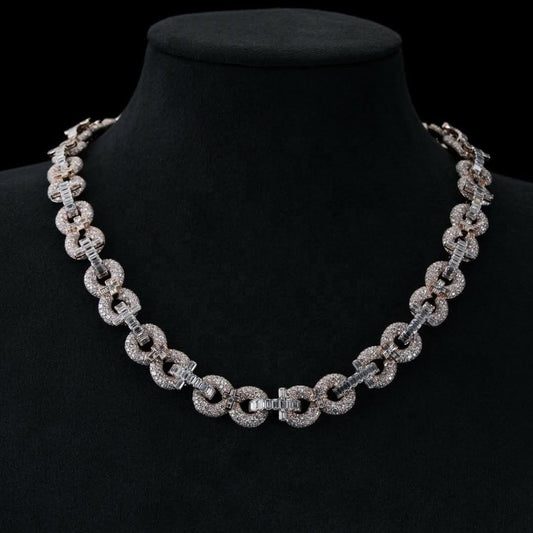 INFINITY CHAIN LINK WITH CROSS CHARM 13mm