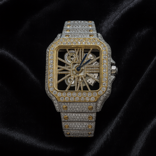 MOISSANITA ESTILO ESQUELETO DE CARTIER