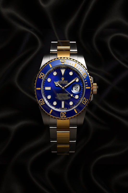 ROLEX SUBMARINER STYLE 40 mm ESFERA AZUL DORADA