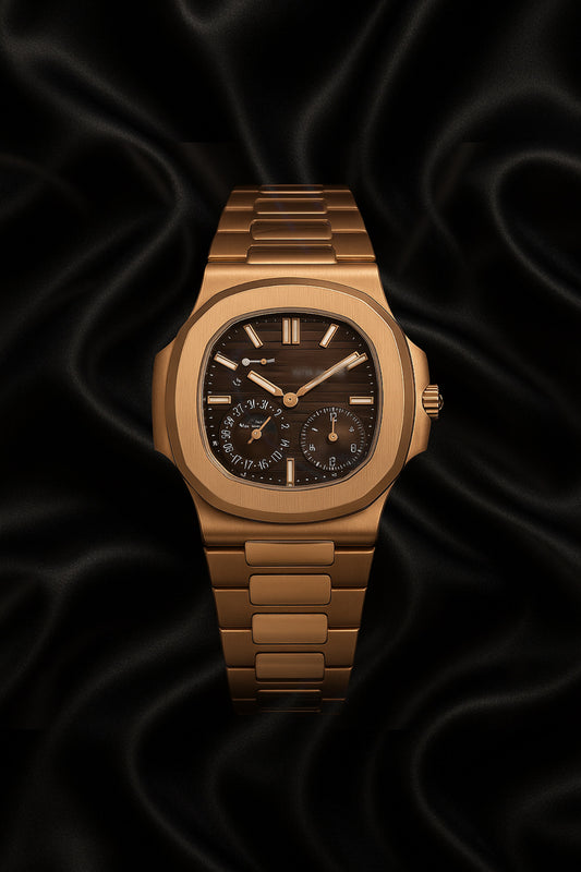 PATEK PHILIPPE ESTILO NAUTILUS ORO MARRÓN 40 mm